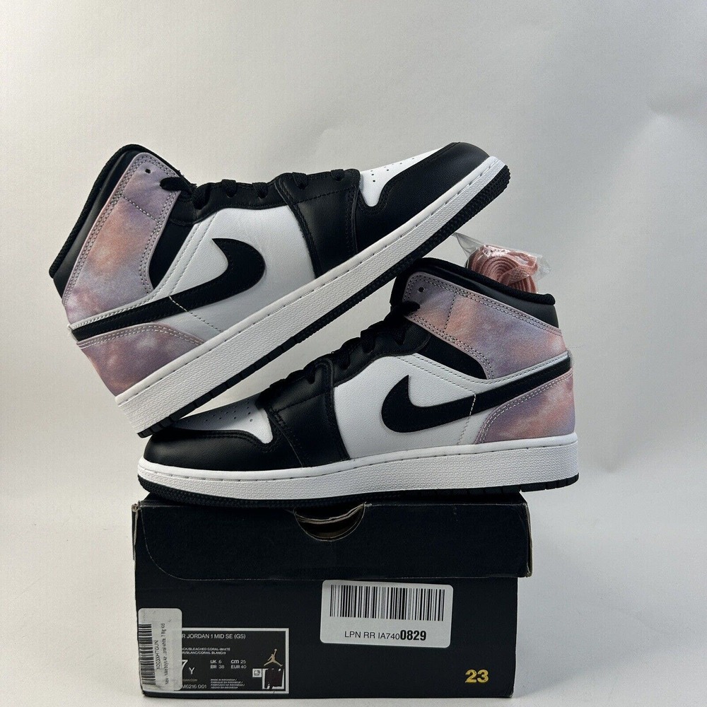 Nike Shoes Air Jordan 1 Mid Retro GS “Zen Master/Tie-Dye” 2024 - Picture 3 of 5